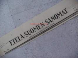 Etelä-Suomen Sanomat  19.6.1949  , sanomalehden nimiotsikko leike / sanomalehtien ilmoituskeskus