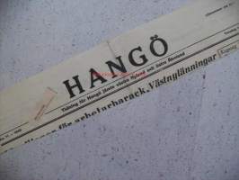 Hangö, 1.6.1948 , sanomalehden nimiotsikko leike / sanomalehtien ilmoituskeskus