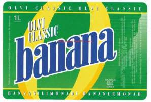 Banana Olvi Classic  -   juomaetiketti