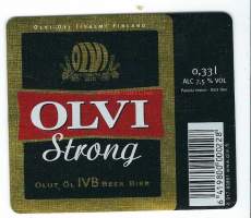 Olvi Strong IV B - olutetiketti