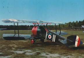 Sopwith Camel 1918    - lentokonepostikortti   kulkenut