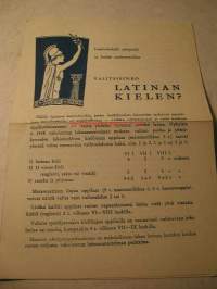 valitsisinko latinan kielen
