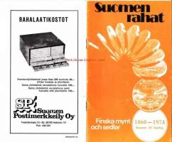 Suomen rahat 1860-1974 hinnasto.