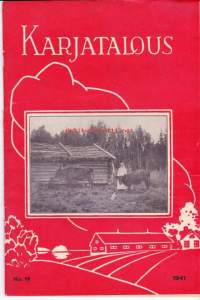 Karjatalous 1942 N:o 19.  Karjanomistajain ammattilehti