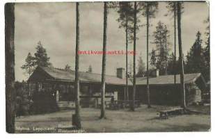 Muhos Leppiniemi - paikkakuntapostikortti kulkenut 1945