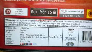 Vaarojen valtatie - Hghway DVD-elokuva