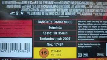 Bankok dangerous DVD - elokuva