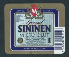 Special Sininen mieto I olut -  olutetiketti