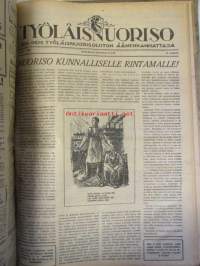 Työläisnuoriso 1928 nr 1-26 sidottu vuosikerta - Sosiaalidemokraattinen Työläisnuorisoliitto äänenkannattaja