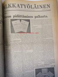 Palkkatyöläinen 1943 nr 1-26 sidottu vuosikerta - Sosiaalidemokraattinen Työläisnuorisoliitto äänenkannattaja