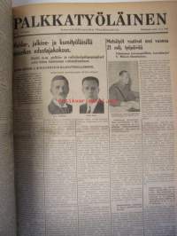 Palkkatyöläinen 1943 nr 1-26 sidottu vuosikerta - Sosiaalidemokraattinen Työläisnuorisoliitto äänenkannattaja