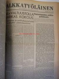 Palkkatyöläinen 1943 nr 1-26 sidottu vuosikerta - Sosiaalidemokraattinen Työläisnuorisoliitto äänenkannattaja