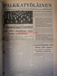 Palkkatyöläinen 1943 nr 1-26 sidottu vuosikerta - Sosiaalidemokraattinen Työläisnuorisoliitto äänenkannattaja