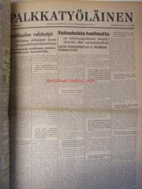 Palkkatyöläinen 1943 nr 1-26 sidottu vuosikerta - Sosiaalidemokraattinen Työläisnuorisoliitto äänenkannattaja