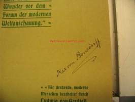 Max von Bonsdorffin nimikirjoitus kirjan etukannella