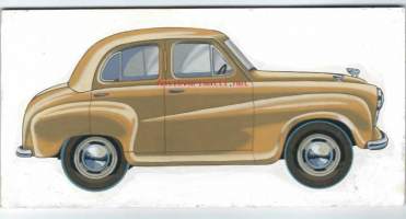 Austin A-30 Seven / alkuperäismaalaus levylle  n 10x20 cm