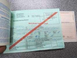 Valtionrautatiet CIV matkaliput 2 kpl Helsinki-Moskova-Helsinki 1989