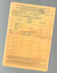 International certificates of vaccination 1962
