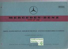 Mercedes-Benz  type LP 608 Chassis and body spare parts list  Varaosakuvasto  1965