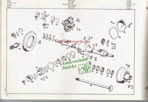 Mercedes-Benz  type LP 810 Chassis and body spare parts list  Varaosakuvasto  1966