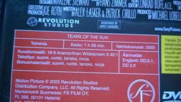 Tears of the sun DVD - elokuva