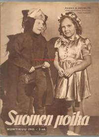 Suomen Poika  huhtikuu 1945  / lennokkikilpailu, kuolevia rotuja, lapsiteatteri, merien romantiikka