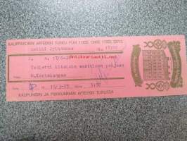 Kauppatorin Apteekki, Turku, 15.3.1965 -apteekkisignatuuri