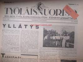 Työläisnuoriso 1934 nr 1-26 vuosikerta - Sosiaalidemokraattinen Työläisnuorisoliitto äänenkannattaja