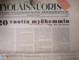 Työläisnuoriso 1934 nr 1-26 vuosikerta - Sosiaalidemokraattinen Työläisnuorisoliitto äänenkannattaja