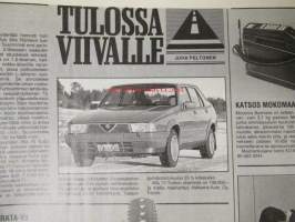 Vauhdin maailma 1987 nr 2, sis. mm. seur. artikkelit / kuvat / mainokset; mm. Formula 1 -87 mitä on tulossa ja mitä on menossa, Tunturiralli, Alain Prost aikamme