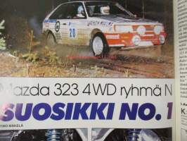 Vauhdin maailma 1987 nr 2, sis. mm. seur. artikkelit / kuvat / mainokset; mm. Formula 1 -87 mitä on tulossa ja mitä on menossa, Tunturiralli, Alain Prost aikamme