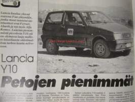 Vauhdin maailma 1987 nr 2, sis. mm. seur. artikkelit / kuvat / mainokset; mm. Formula 1 -87 mitä on tulossa ja mitä on menossa, Tunturiralli, Alain Prost aikamme
