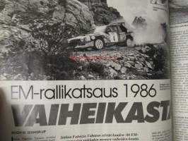 Vauhdin maailma 1987 nr 2, sis. mm. seur. artikkelit / kuvat / mainokset; mm. Formula 1 -87 mitä on tulossa ja mitä on menossa, Tunturiralli, Alain Prost aikamme