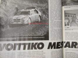 Vauhdin maailma 1987 nr 1, sis. mm. seur. artikkelit / kuvat / mainokset; mm. Ralli-MM Olympus, Pohjola ralli, Brands Hatchin rallicross, VM maistelee Ford Sierra