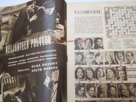 Elokuva-Aitta 1943 nr 7 sis. mm. seur. artikkelit / kuvat; Kansikuvassa Marlene Dietrich, Neljänteen polveen, Helena Kara, Kuka keksi elokuvan, Lizzi Waldmüller,