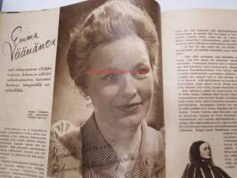 Elokuva-Aitta 1943 nr 7 sis. mm. seur. artikkelit / kuvat; Kansikuvassa Marlene Dietrich, Neljänteen polveen, Helena Kara, Kuka keksi elokuvan, Lizzi Waldmüller,