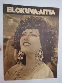 Elokuva-Aitta 1943 nr 10 sis. mm. seur. artikkelit / kuvat; Kansikuvassa Viviane Romance - Mustalaiskuningatar, Merirosvon tytär, Irma Seikkula, Emmi Jurkka,