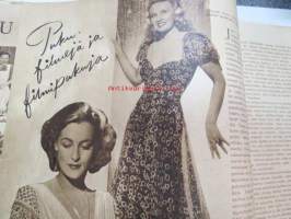 Elokuva-Aitta 1943 nr 18 sis. mm. seur. artikkelit / kuvat; Kansikuvassa Margot Hielscher - Naiset eivät ole enkeleitä, James Cagney, Simo Penttilä,