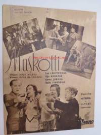 Elokuva-Aitta 1943 nr 19 sis. mm. seur. artikkelit / kuvat; Kansikuvassa Märta Ekström &amp; Frank Sundström, Münchausen, Ville Salminen - lavastaja - ohjaaja -