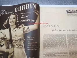 Elokuva-Aitta 1943 nr 22 sis. mm. seur. artikkelit / kuvat; Kansikuvassa Hlde Krahl - Anuschka, Deanna Durbin, Matti Lehtelä, Herra ja Ylhäisyyys, Viktor de Kowa,