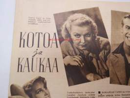 Elokuva-Aitta 1943 nr 24 sis. mm. seur. artikkelit / kuvat; Kansikuvassa Ansa Ikonen - Vaivaisukon morsian, Kirkastettu sydän, Naiset eivät ole enkeleitä, Helmut