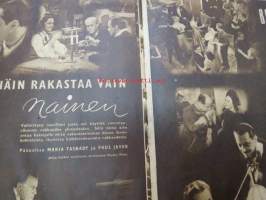 Elokuva-Aitta 1943 nr 24 sis. mm. seur. artikkelit / kuvat; Kansikuvassa Ansa Ikonen - Vaivaisukon morsian, Kirkastettu sydän, Naiset eivät ole enkeleitä, Helmut