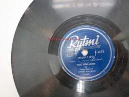 Rytmi R 6073 Erkki Junkkarinen - Harhakuva / Syksyn lapsi -savikiekkoäänilevy, 78 rpm