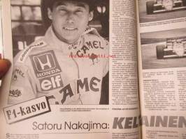 Vauhdin maailma 1987 nr 9, sis. mm. seur. artikkelit / kuvat / mainokset; mm. Formula-1 kasvo Satoru Nakajima, Pikes Peak kisa, RR-SM Kouvola, Ralli MM uusi