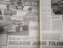 Vauhdin maailma 1987 nr 9, sis. mm. seur. artikkelit / kuvat / mainokset; mm. Formula-1 kasvo Satoru Nakajima, Pikes Peak kisa, RR-SM Kouvola, Ralli MM uusi