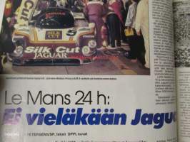 Vauhdin maailma 1987 nr 8, sis. mm. seur. artikkelit / kuvat / mainokset; mm. Formula 1 Paul Ricard Ranska ja USA Detroit, Le Mans 24h, Jaguar Le Mansin historian