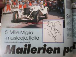 Vauhdin maailma 1987 nr 8, sis. mm. seur. artikkelit / kuvat / mainokset; mm. Formula 1 Paul Ricard Ranska ja USA Detroit, Le Mans 24h, Jaguar Le Mansin historian