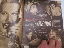 Elokuva-Aitta 1942 nr 21 sis. mm. seur. artikkelit / kuvat; Kansikuvassa Maria Holst - Wieniläisverta, Hairahtunut, Filmi ja kirjallisuutemme, Lasse Pöysti, Bette