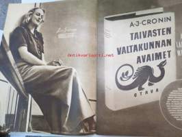 Elokuva-Aitta 1942 nr 19 sis. mm. seur. artikkelit / kuvat; Kansikuvassa Mireille Balin, Lea Joutseno, Jack Londonin Merisusi, Filmi on taidetta - sittenkin!, Sally