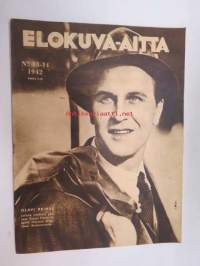 Elokuva-Aitta 1942 nr 13-14 sis. mm. seur. artikkelit / kuvat; Kansikuvassa Olavi Reimas - Keinumorsian, Lilian Ellis, Gerhild Weber, René Deligen, Kaija Rahola on